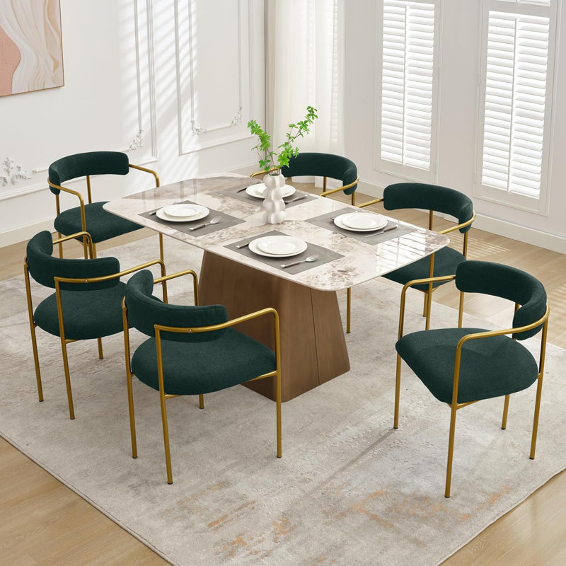Green dining set sales